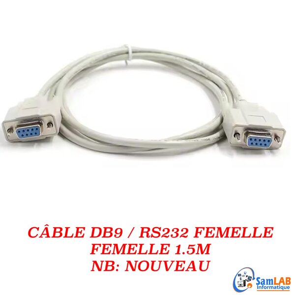 Câble BD9/RS232 femelle femelle