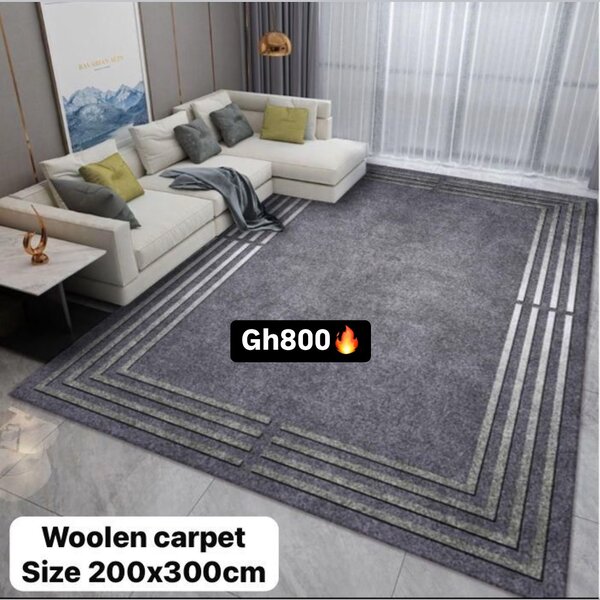 Beautiful and soft woolen carpet for the house