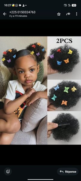 Extensions capillaires pour enfant