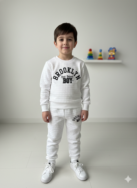 Ensemble Enfant Brooklyn Blanc