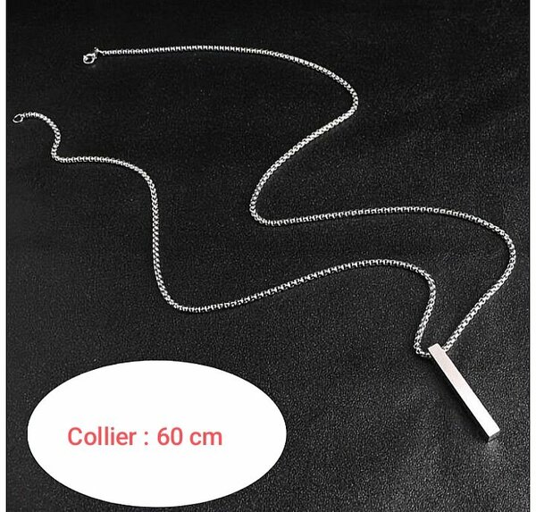 Collier Men argenté