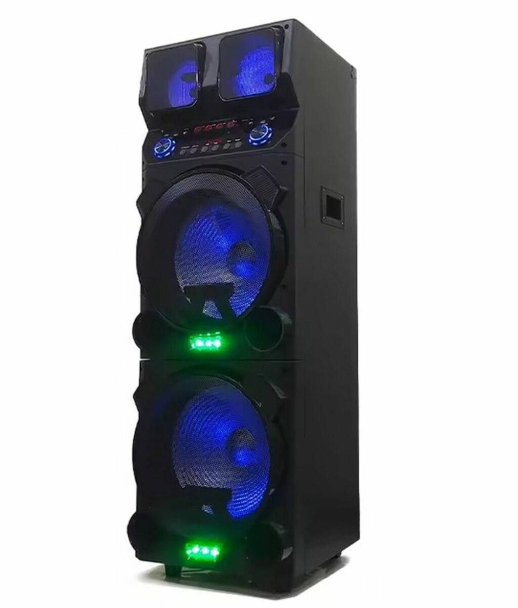3000W 15" BLUETOOTH RECHARGEABLE DJ ACTIVE DOUBLE SPEAKER