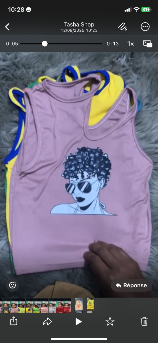 Débardeurs colorés imprimés