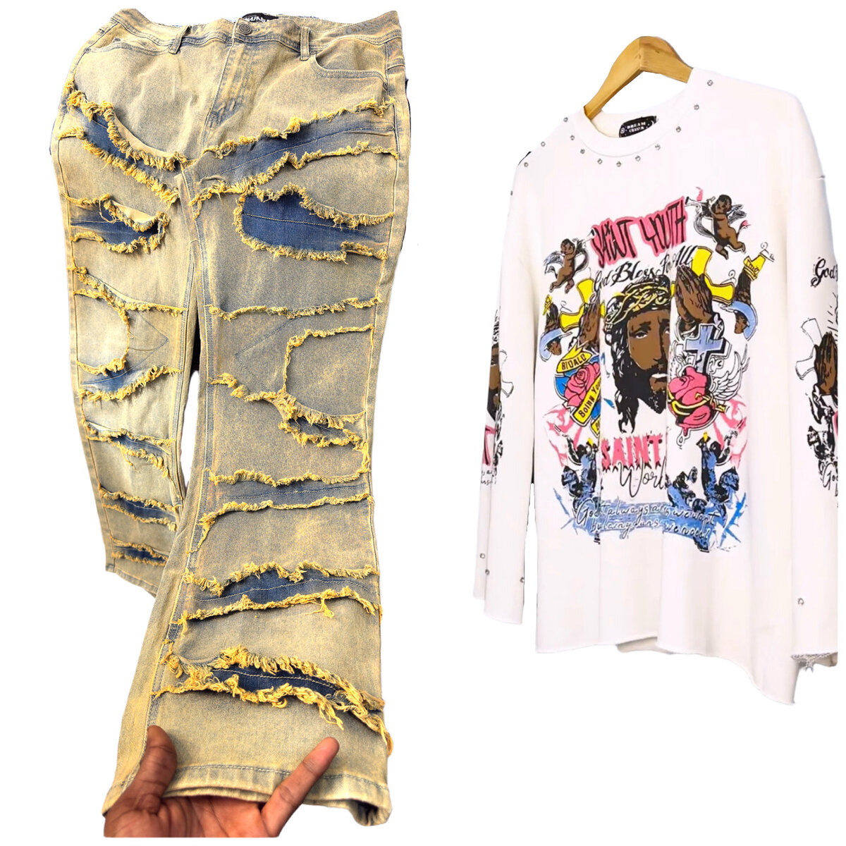 Jean et Sweat Art Graphique