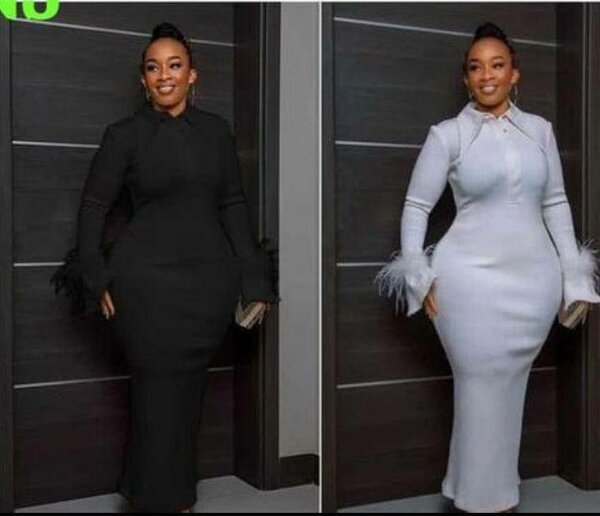 Ladies straight dress available