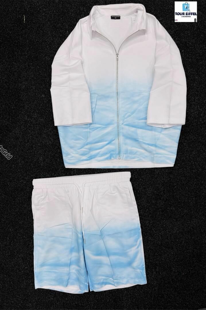 Ensemble Dégradé Zip Bleu