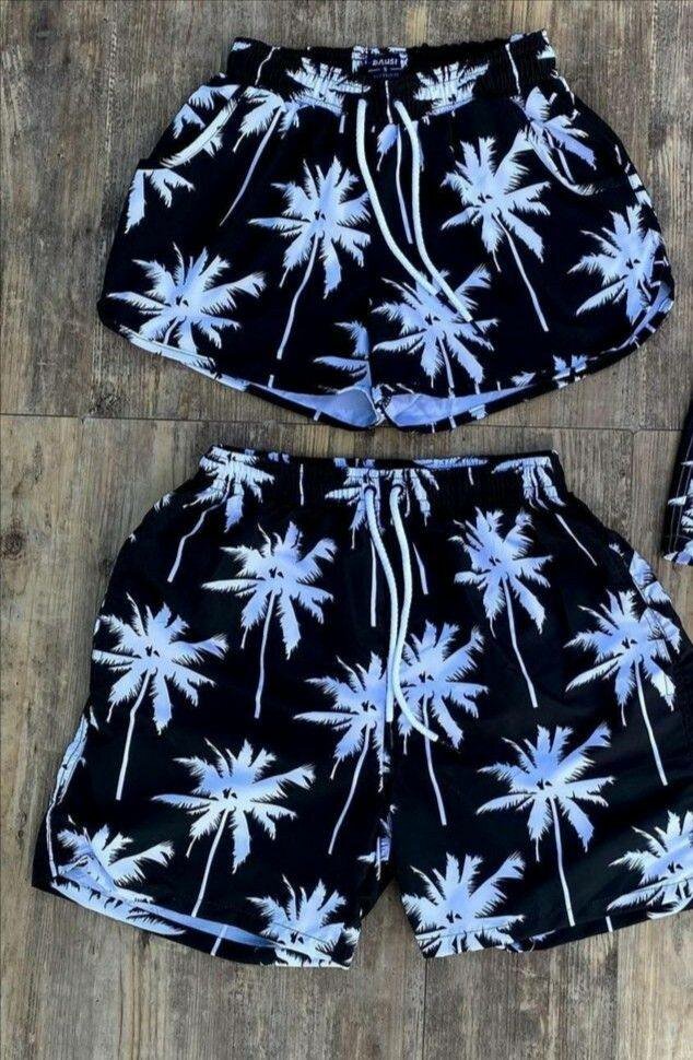 Shorts de bain palmier