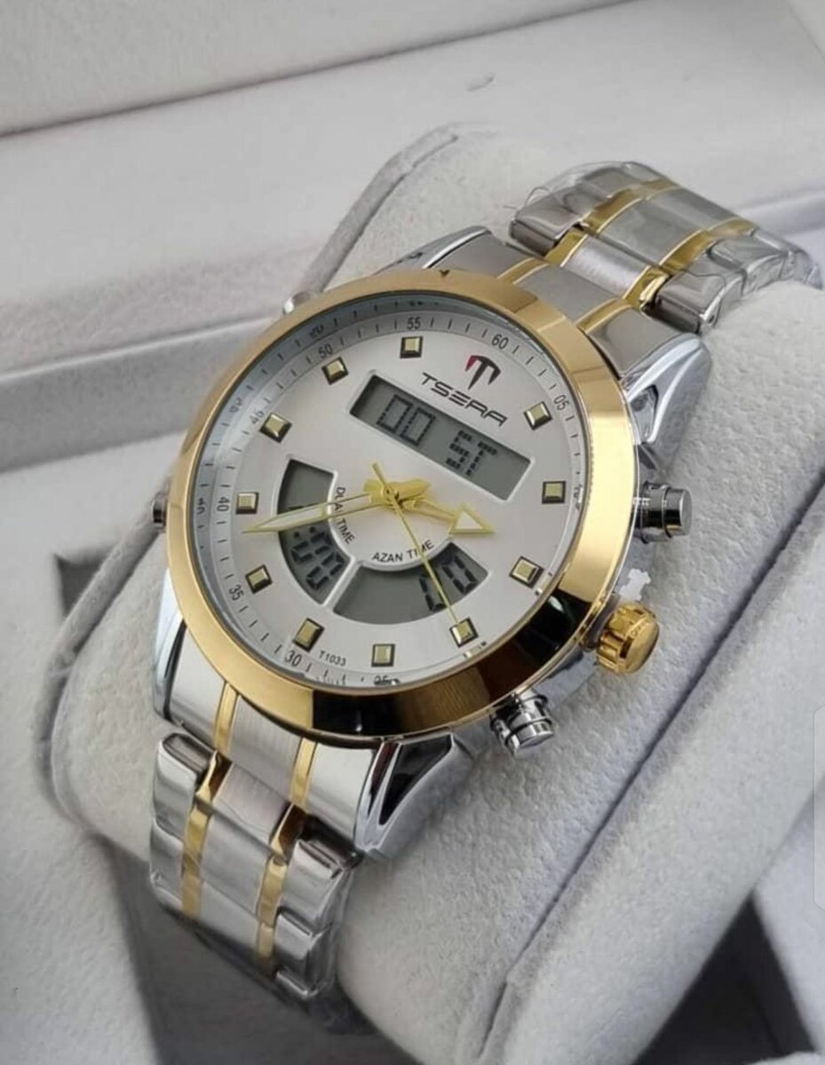 Montre Mixte Digital Or