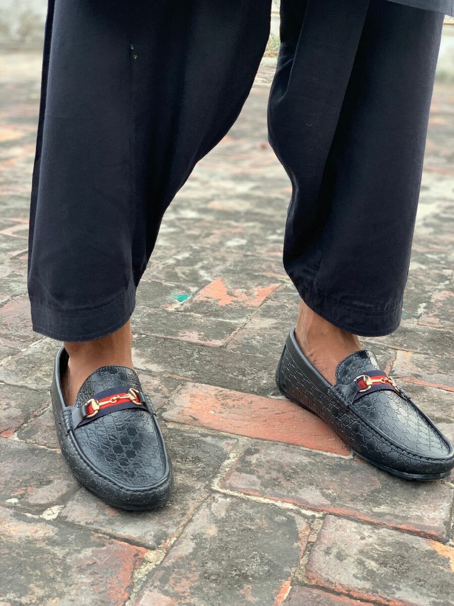 Loafers shoes for men leather upper