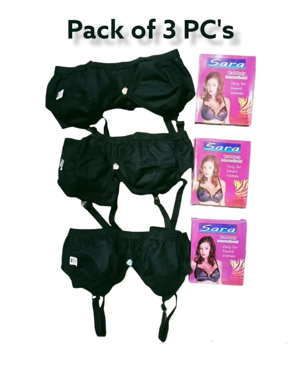 Cotton plain Bra pack of 3 pcs