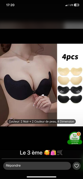 Soutien-gorge adhésif invisible