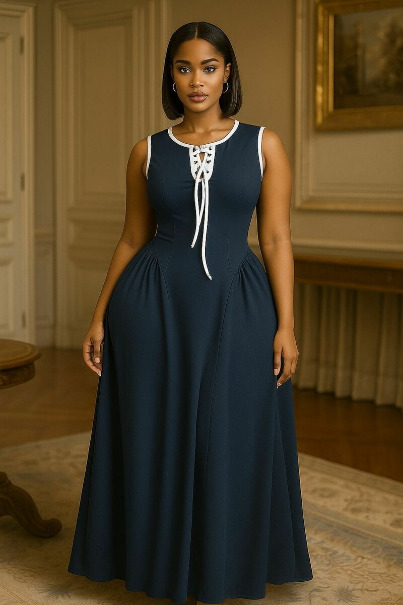 Robe Évasée Élégante Femme