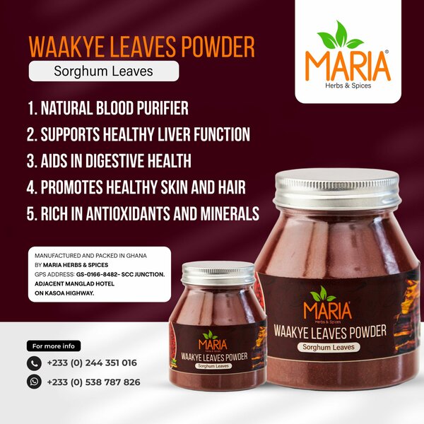 Waakye Leaves Powder (Sorghum Leaves)