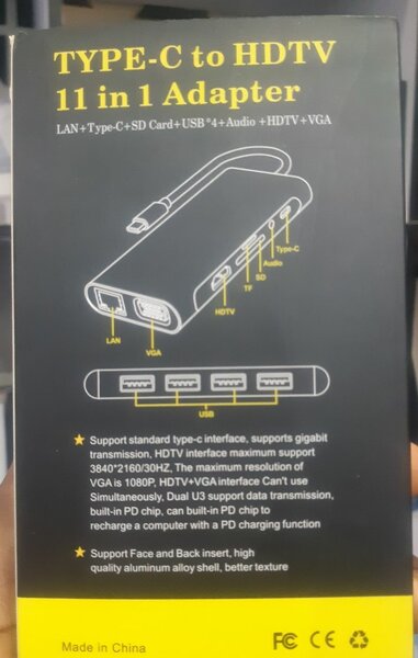 TYPE-C HDTV 11 in ONE