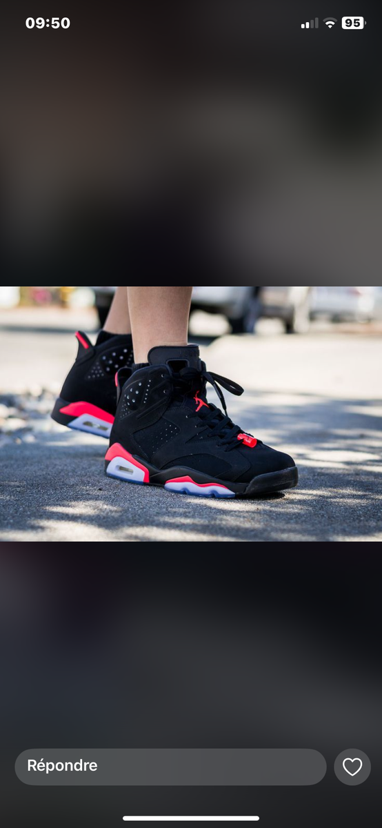 Sneakers Homme Noires et Rouges