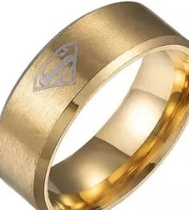 New Stylish Super Man Logo Ring For Men And Boy