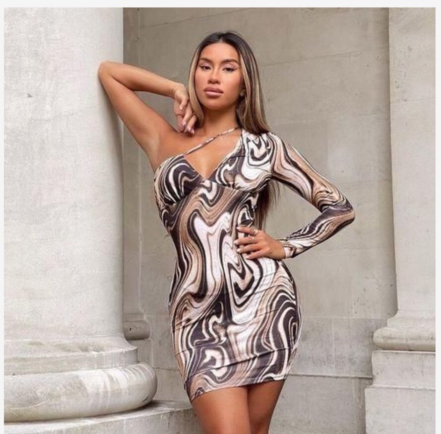 Single Shoulder Slip Shirring