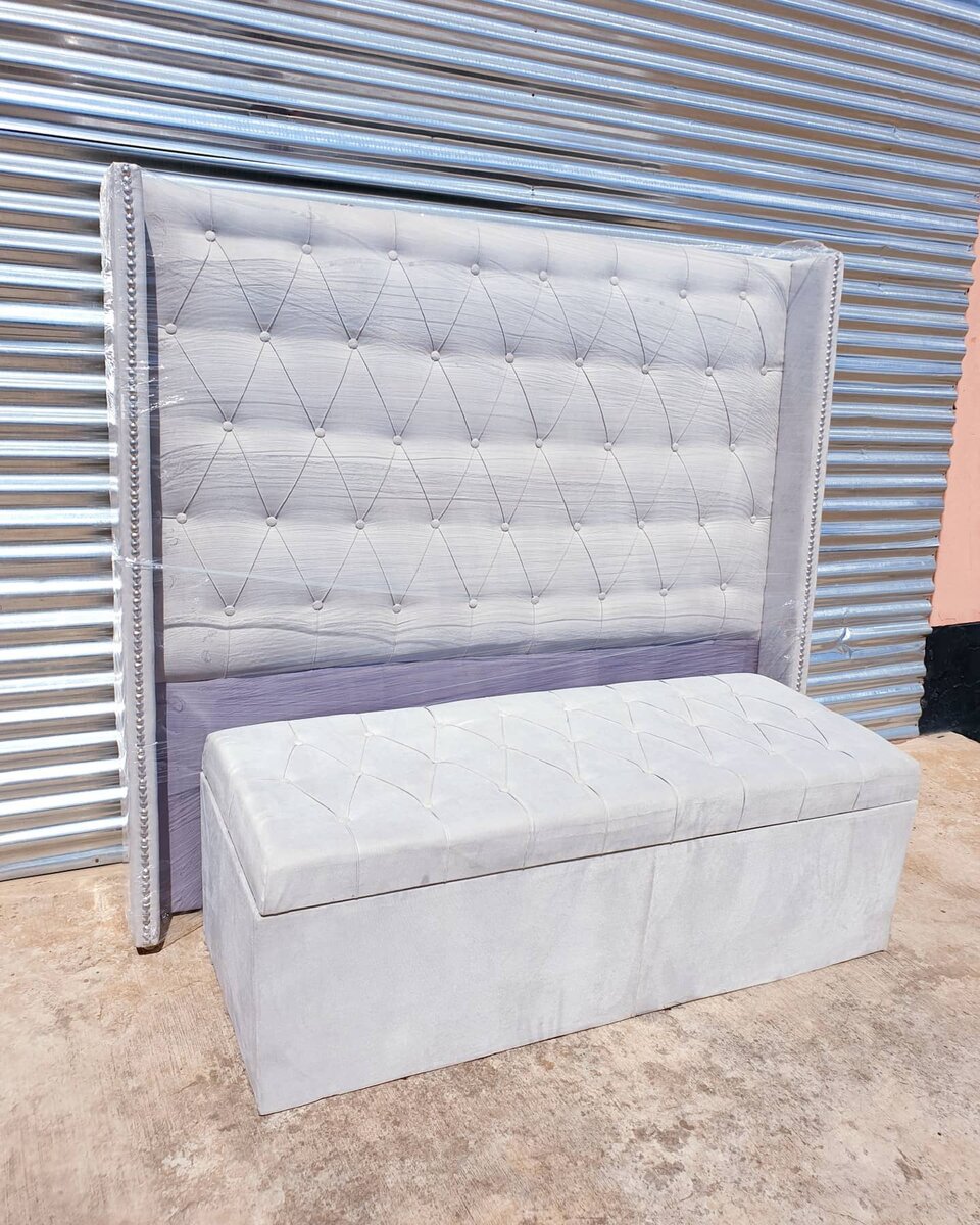 headboard and ottoman