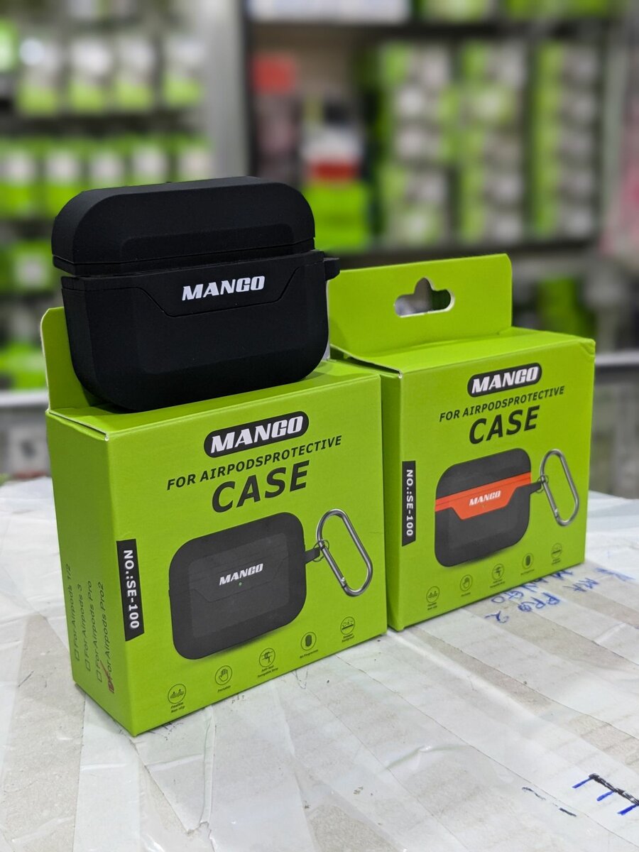 Mango airpods silicone cases