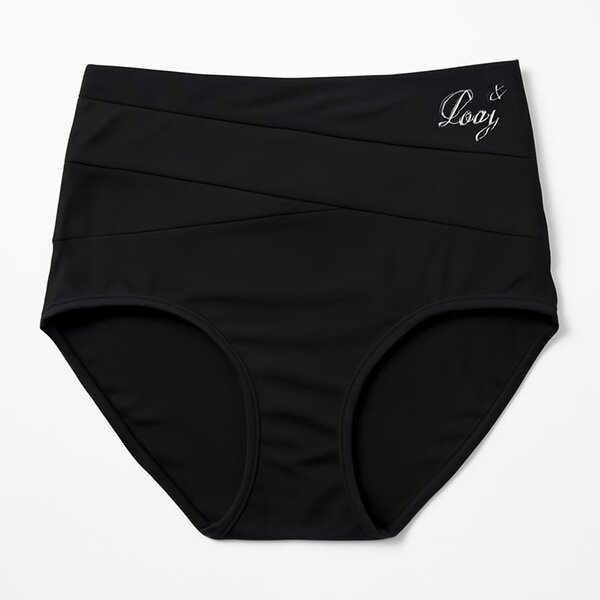 High-Waist Black Underwear