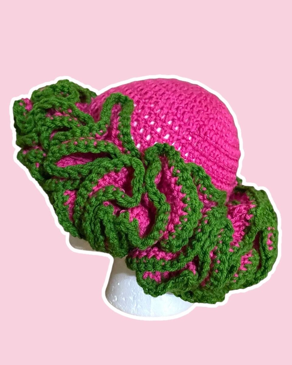 Chapeau Crochet Coloré Fantaisie