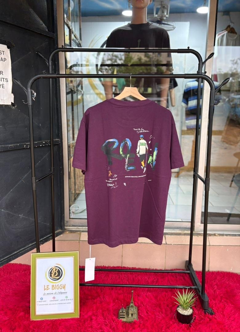 T-shirt violet homme basique