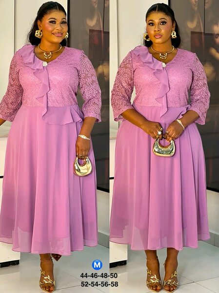 Robe élégante en dentelle femme