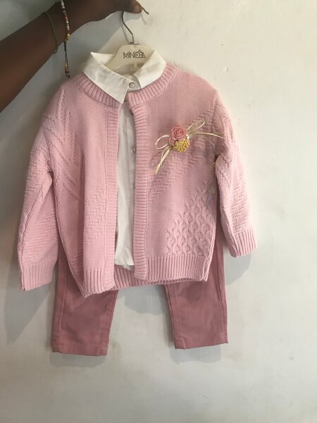 Ensemble 3 pièces rose