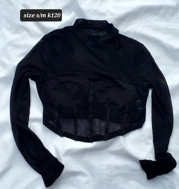 Women's Long Sleeve Mesh Top