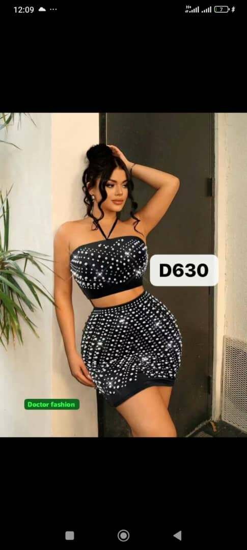 Élégant Ensemble Top et Jupe