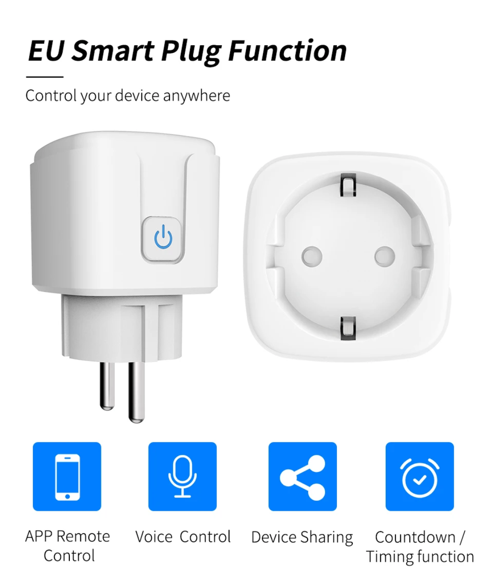 Prise intelligente WiFi Zigbee EU