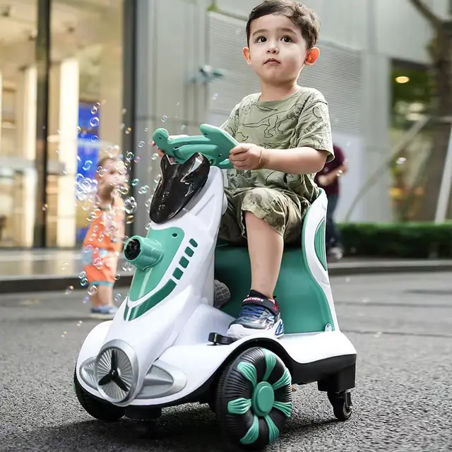 Scooter électrique enfant avec bulles