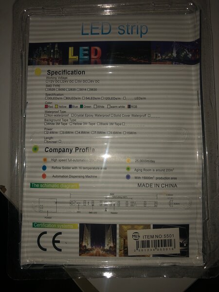 Led multicolor 10m