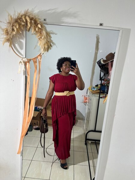 Ensemble Plissé Élégant Femme