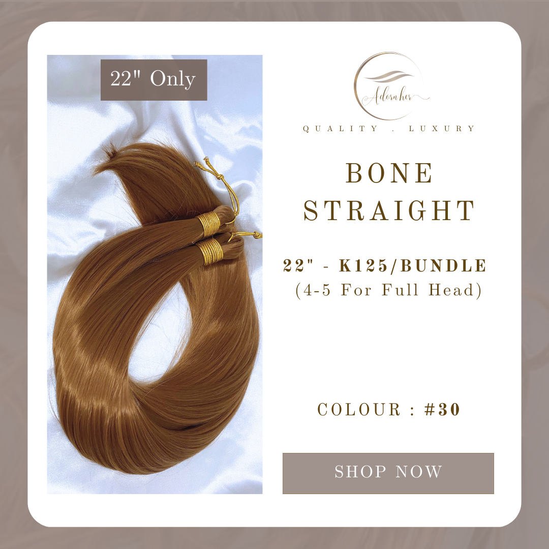 22 inch Bone Straight - Colour #30