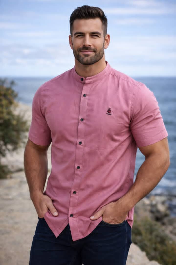 Chemise homme col Mao élégante