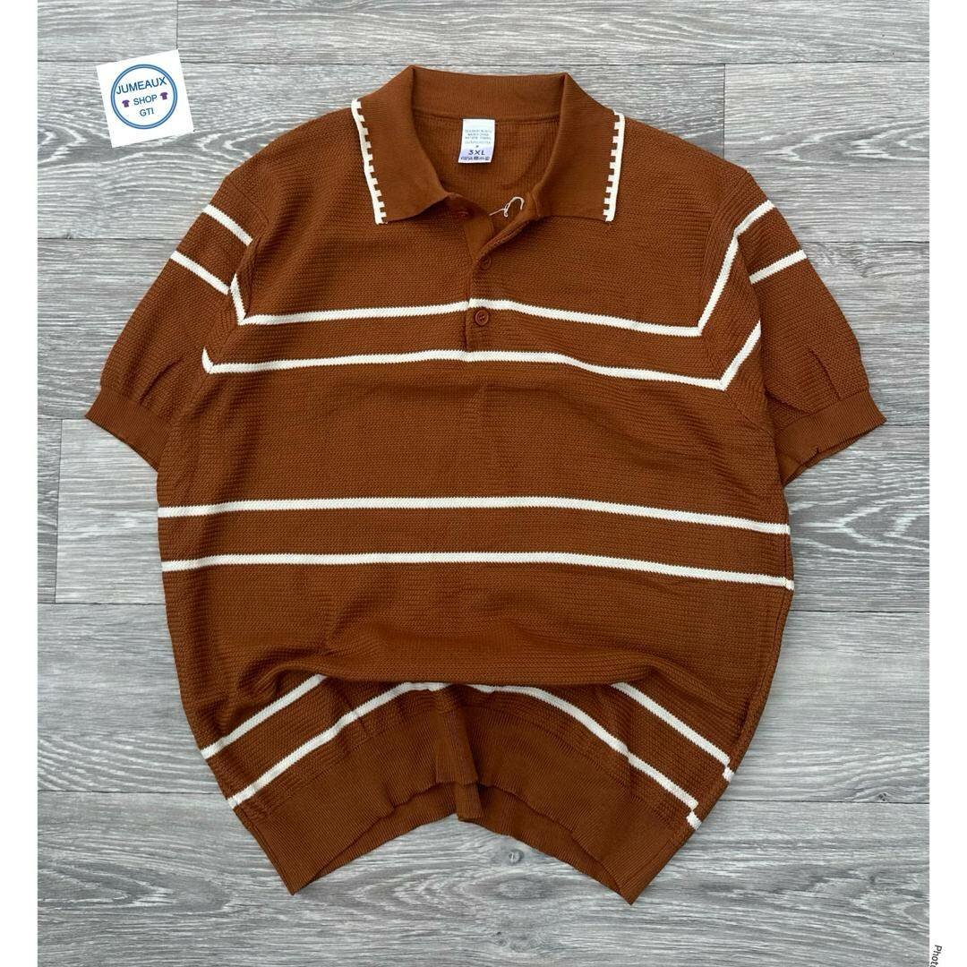 Polo à rayures homme