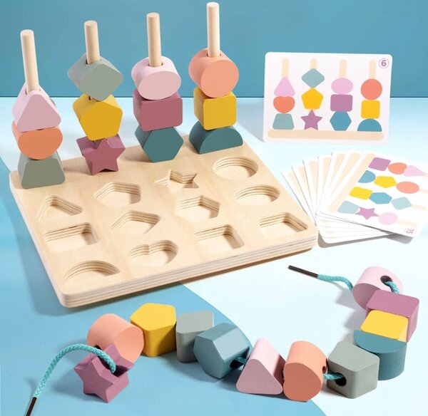 Jeu Éducatif en Bois Montessori