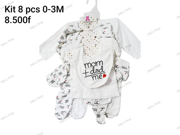 Ensemble Naissance 8 Pièces Bébé