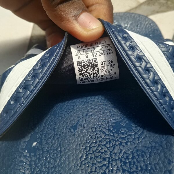 Tongs de bain Adidas bleues