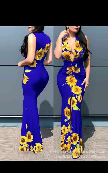 Robe longue florale élégante