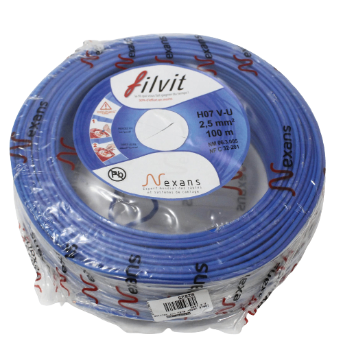 Câble Électrique Nexans H07V-U 2.5mm²