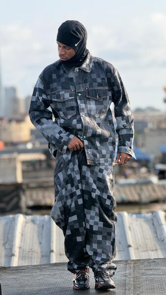 Costume denim décontracté