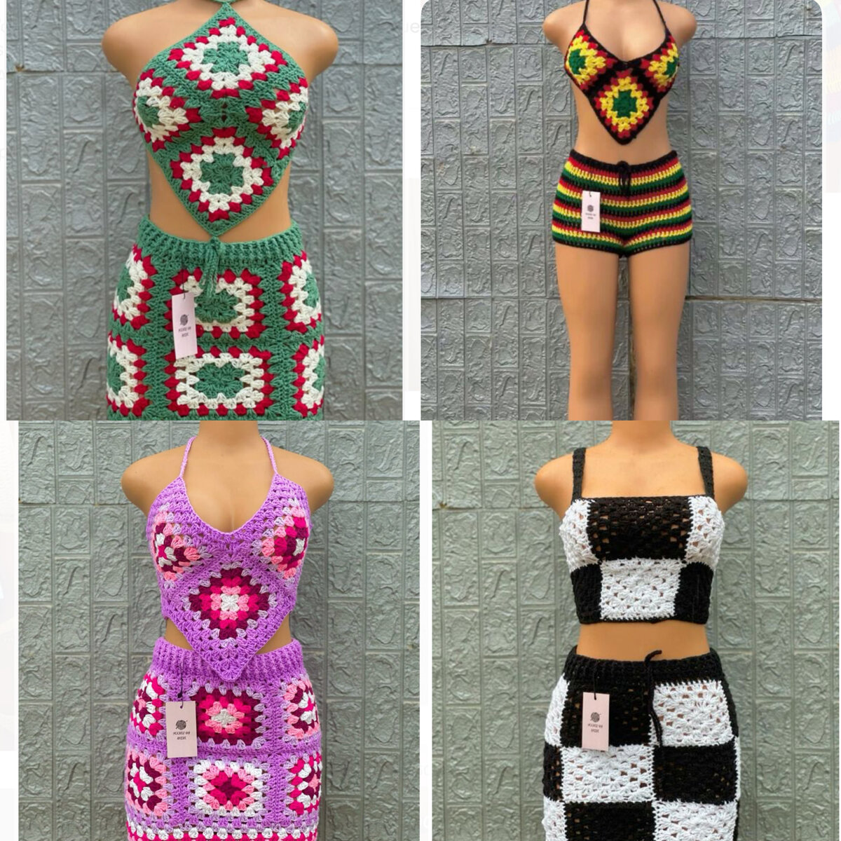 Ensemble crochet fait main