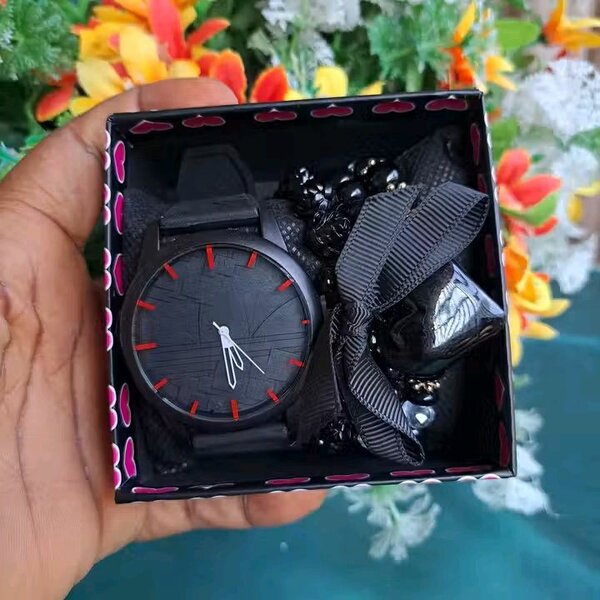 Watch + beads bracelet