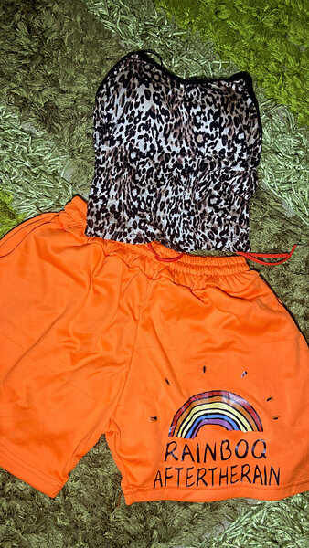 Enssemble bikini léopard et short