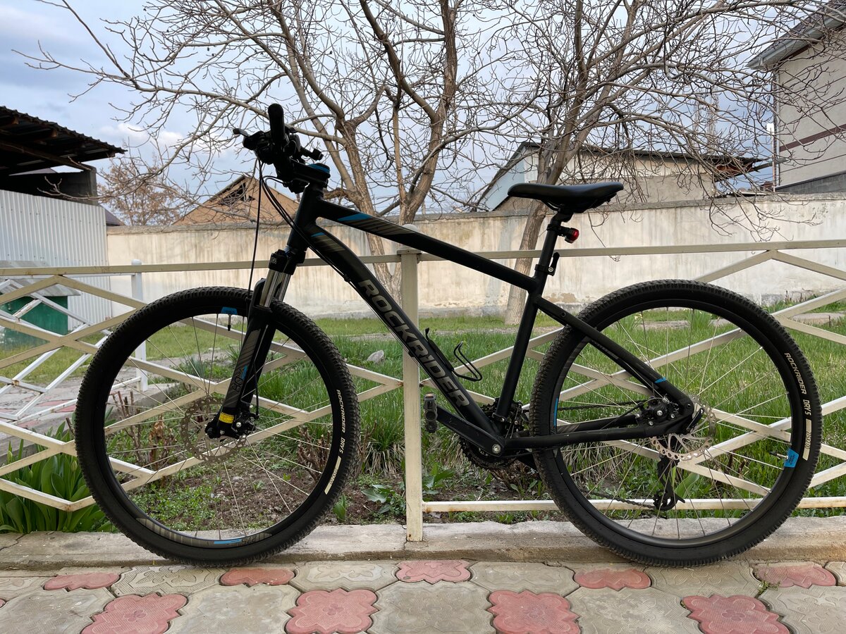 RockRider ST520 рама L вес 14.5 кг шины 27.5 8/3 скоростей