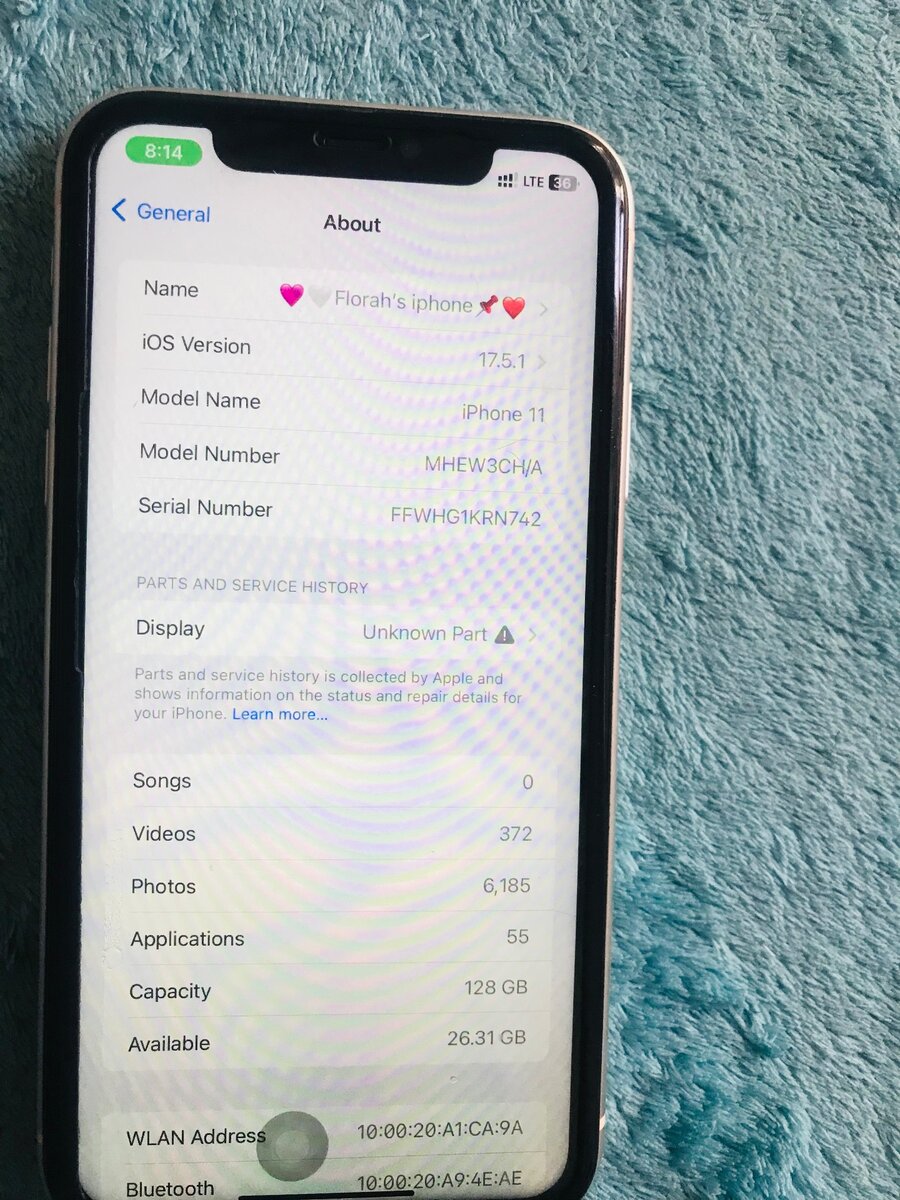 iPhone 11 unlocked 128gb used