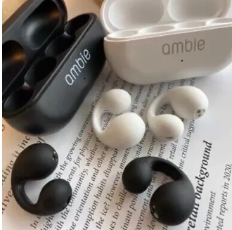 Ambie Wireless Ear Clip Bluetooth 5.3 Headphones Ear cuffs Sport Outdoor Headset Earring Type Wireless Bluetooth IPX5 Waterproof Sports Earbuds For Ambie Sound