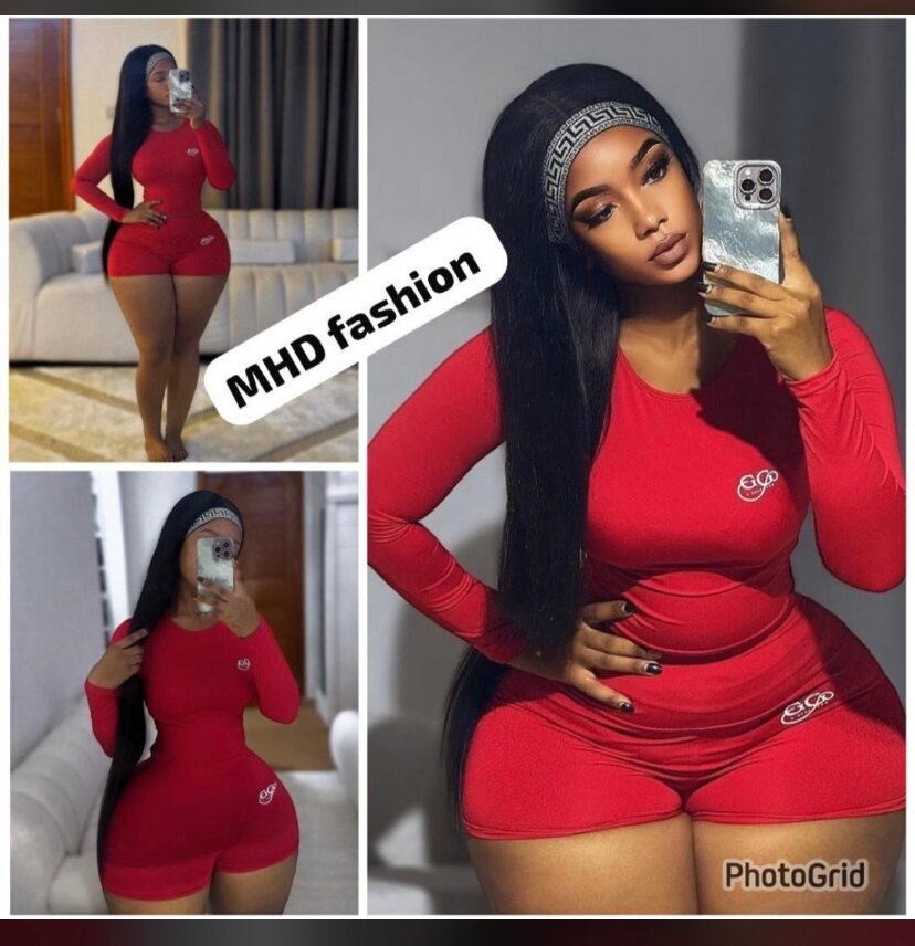 Ensemble sportif rouge tendance